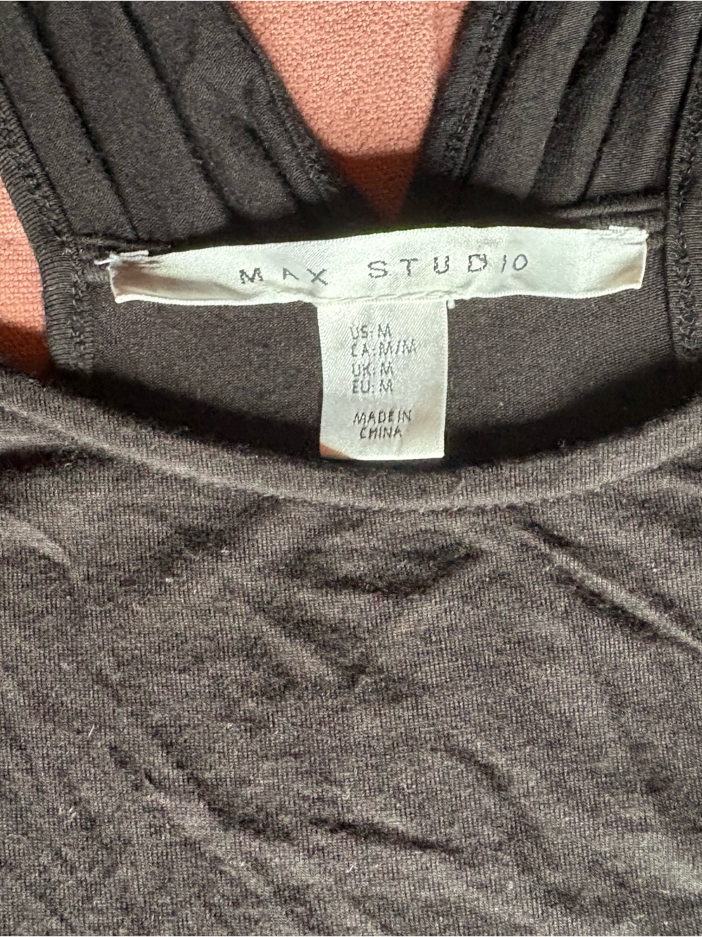 Max Studio Black Racerback Tank Top- Size Medium- Minimalist Tank - Picture 5 of 11